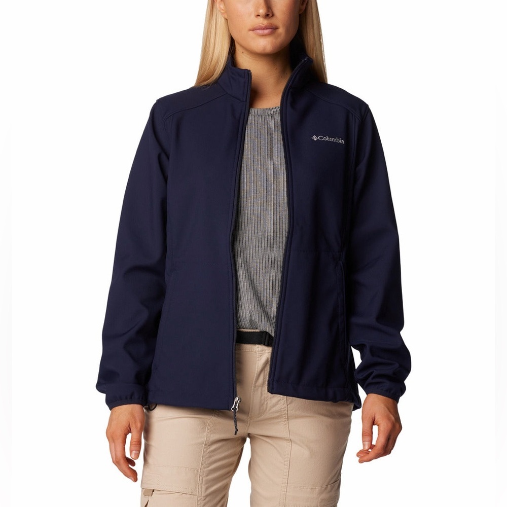 NWT Columbia Women's Kruser Ridge II Softshell Jacket Full Zip Navy Blue Size XS - Picture 2 of 8